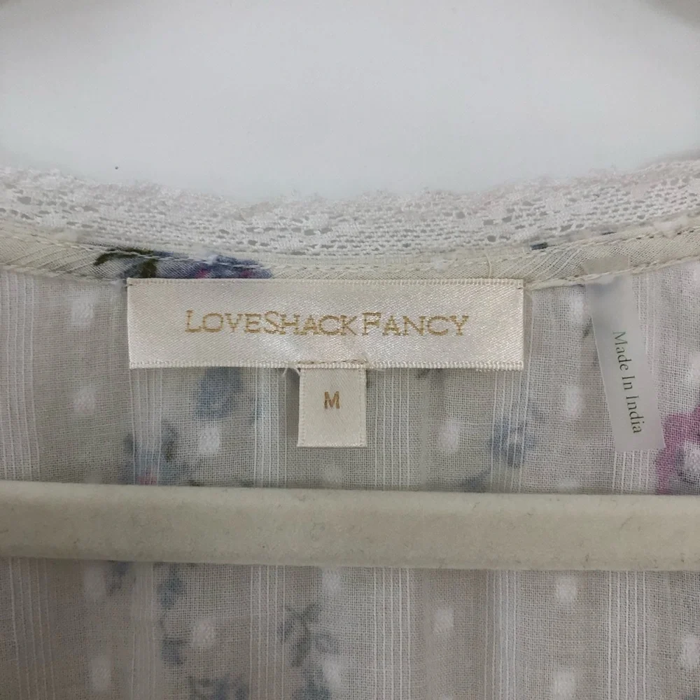 LoveShackFancy Radia Mini Dress in Floral Berry Medley Size M WORN ONCE! - Picture 3 of 9